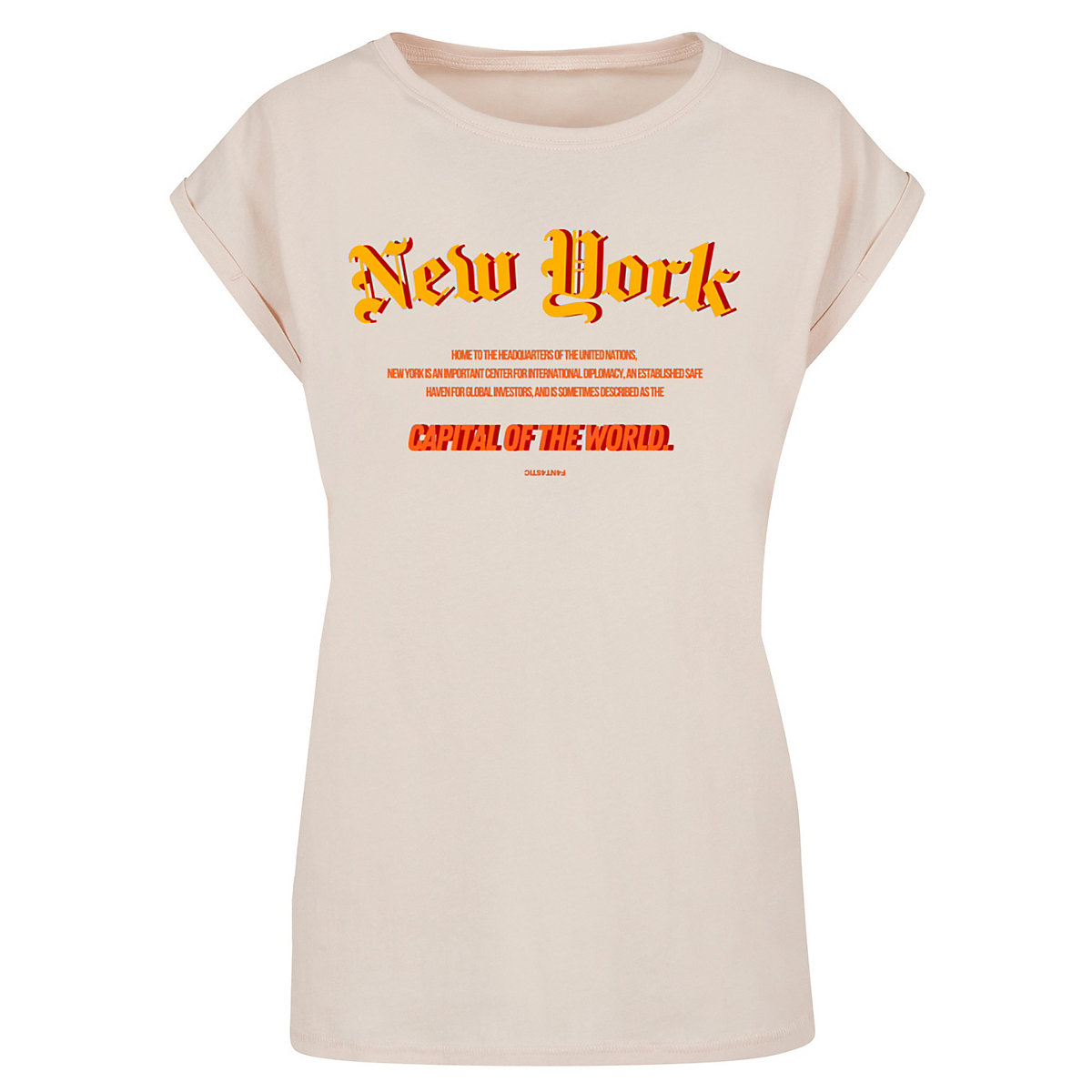 F4NT4STIC New York SHORT SLEEVE TEE T-Shirts sand