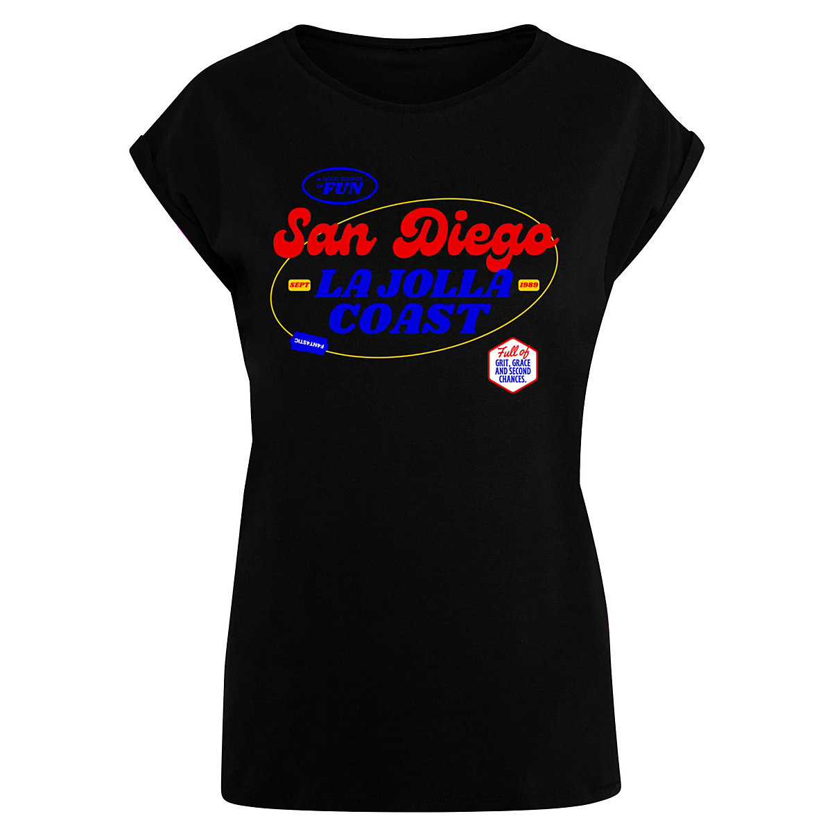 F4NT4STIC San Diego OVERSIZE BOYFRIEND TEE T-Shirts schwarz