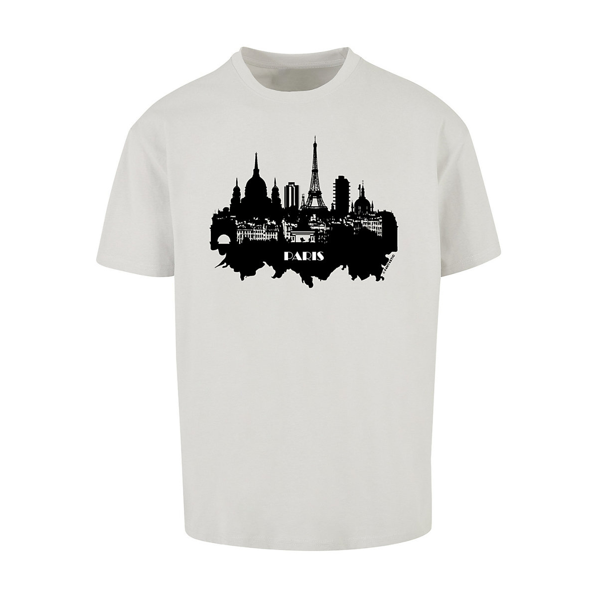 F4NT4STIC PARIS SKYLINE OVERSIZE TEE T-Shirts hellgrau