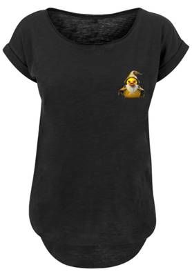 F4NT4STIC Rubber Duck Wizard Long Tee T-Shirts schwarz