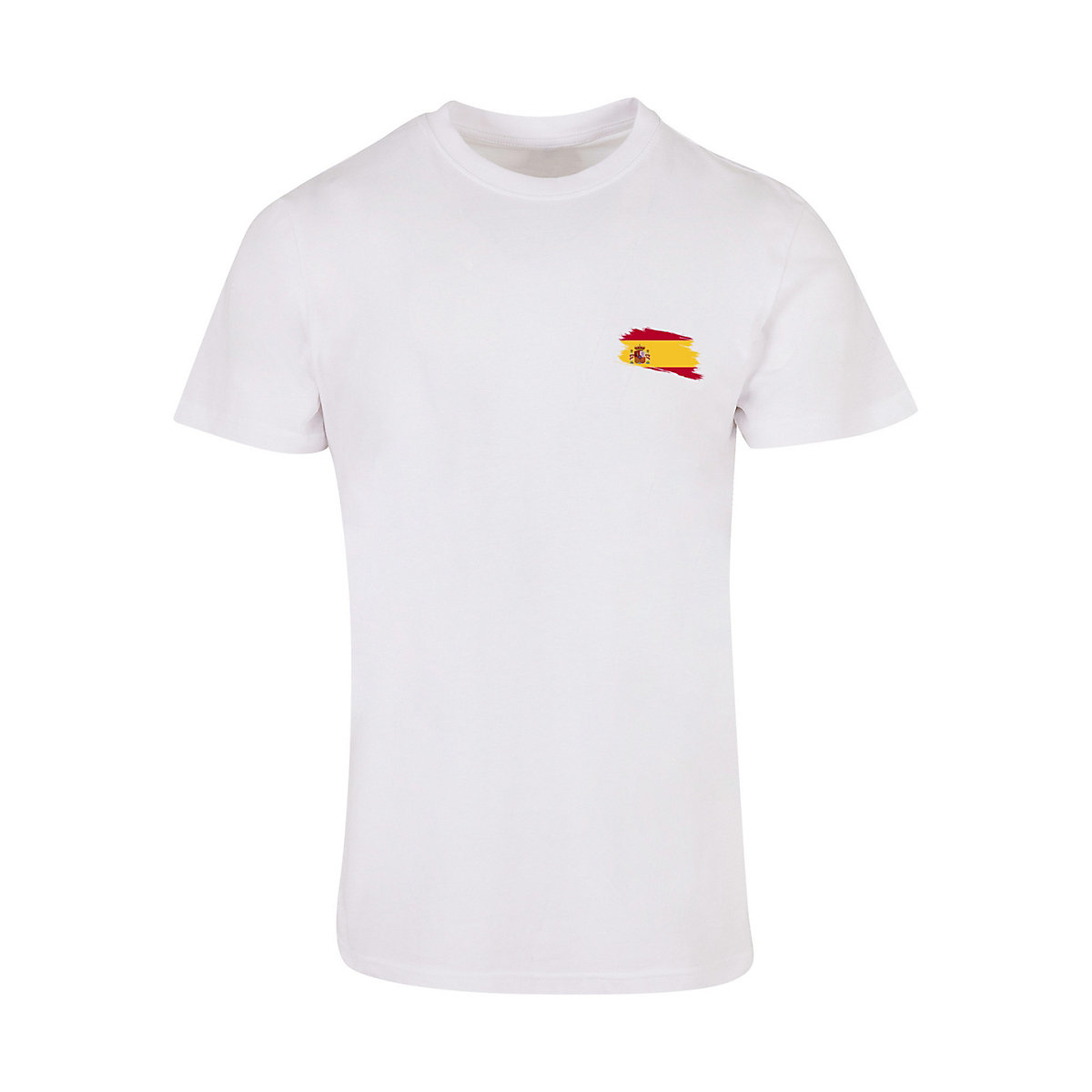 F4NT4STIC Spanien Flagge Spain T-Shirts weiß