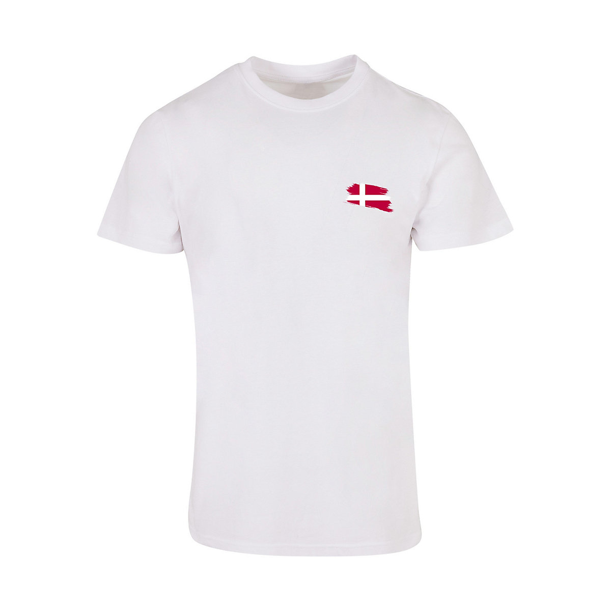 F4NT4STIC Dänemark Flagge Denmark T-Shirts weiß