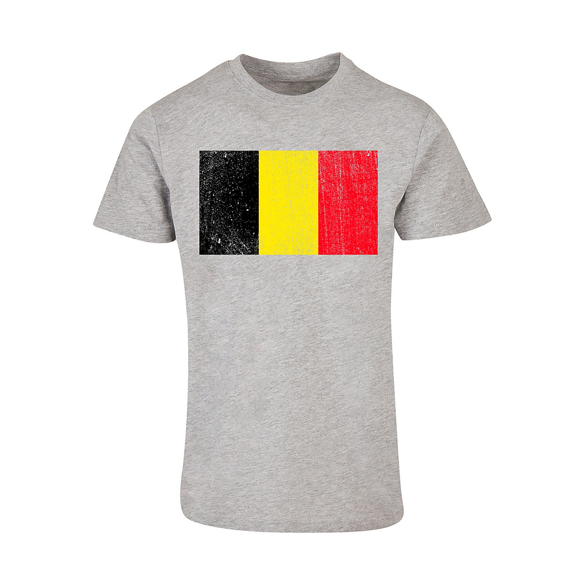 F4NT4STIC Belgien Flagge Belgium T-Shirts grau