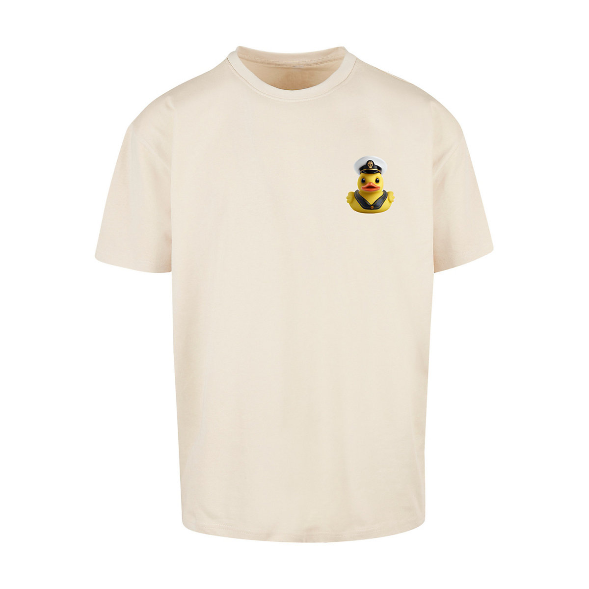 F4NT4STIC Rubber Duck Captain OVERSIZE TEE T-Shirts sand