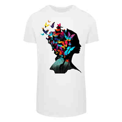Butterfly Silhouette LONG TEE T-Shirts