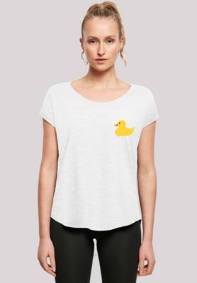 F4NT4STIC Yellow Rubber Duck LONG TEE T-Shirts weiß YN8028