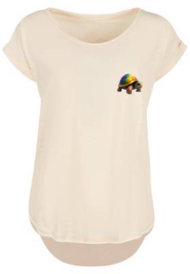 F4NT4STIC Rainbow Turtle LONG TEE T-Shirts sand