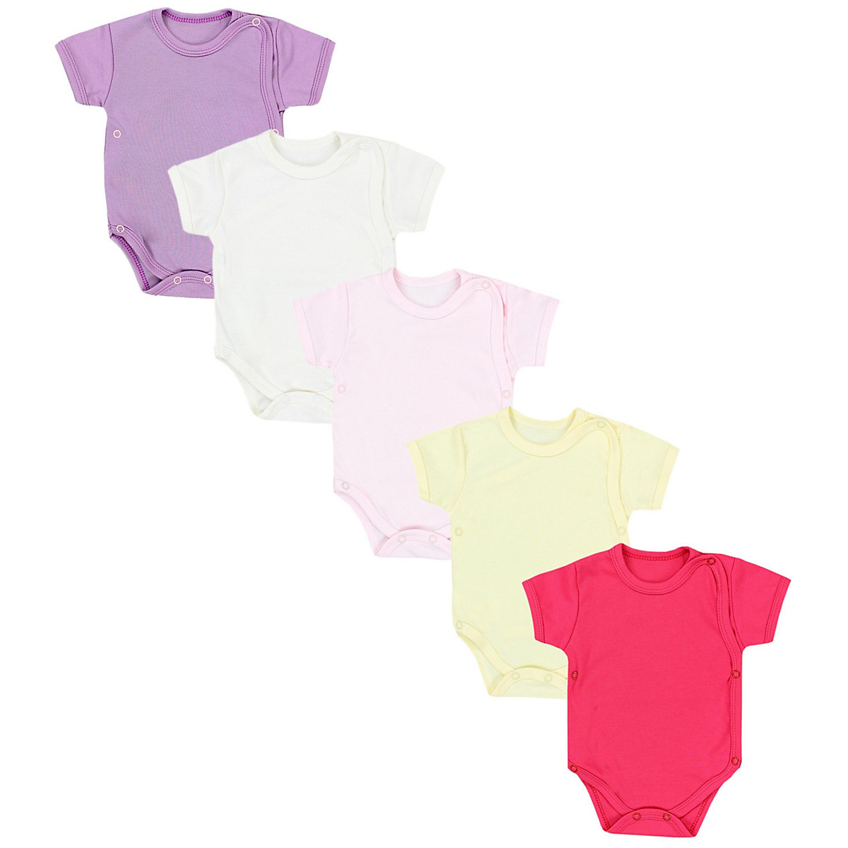 TupTam Baby Mädchen Kurzarm Wickelbody 5er Set für Mädchen gelb TupTam Baby Mädchen Kurzarm Wickelbody 5er Set für Mädchen gelb
