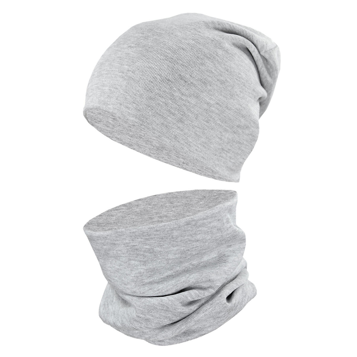 TupTam Unisex Kinder Beanie Mütze Schlauchschal Set für Kinder grau TupTam Unisex Kinder Beanie Mütze Schlauchschal Set für Kinder grau