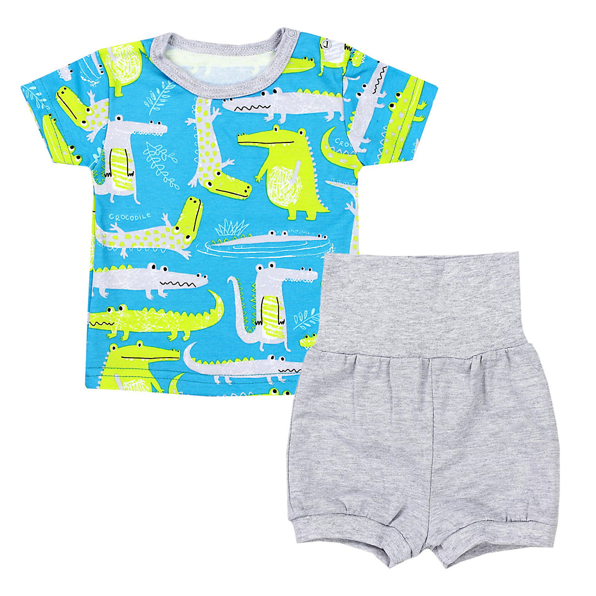 TupTam Baby Jungen Sommer Bekleidung T-Shirt Shorts Set für Kinder türkis