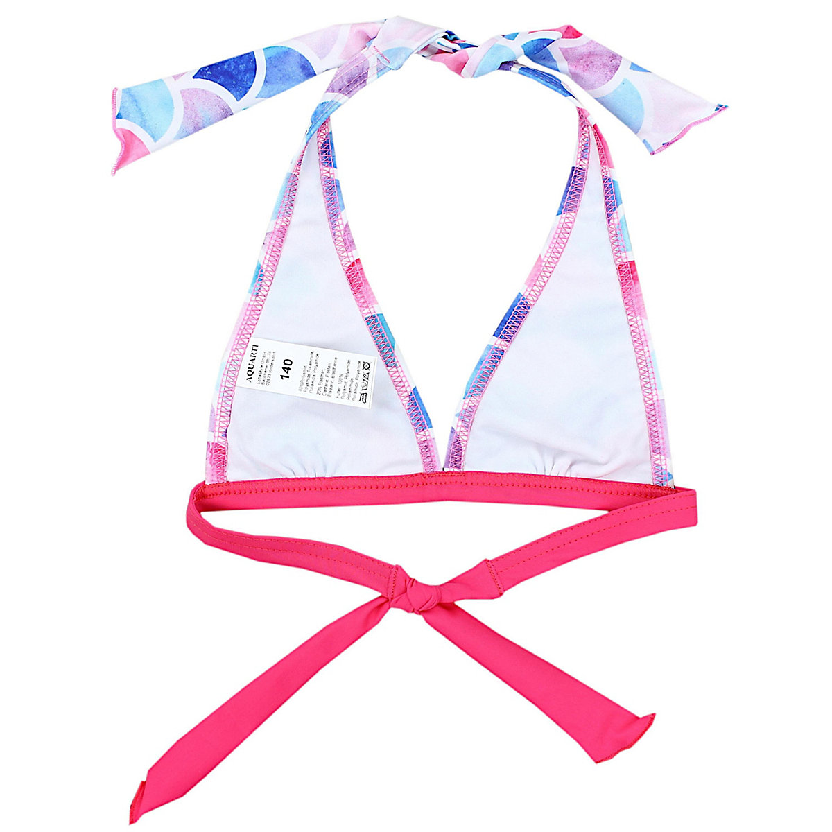 Aquarti Mädchen Bikini Set Zweiteilig Bikinislip Bustier für Mädchen rosa/pink YN11247