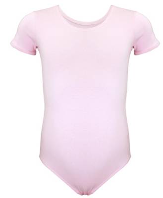 Aquarti Mädchen Kurzarm Ballettanzug Einfarbig für Mädchen rosa