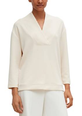 comma Sweatshirt aus Modalmix Sweatshirts beige