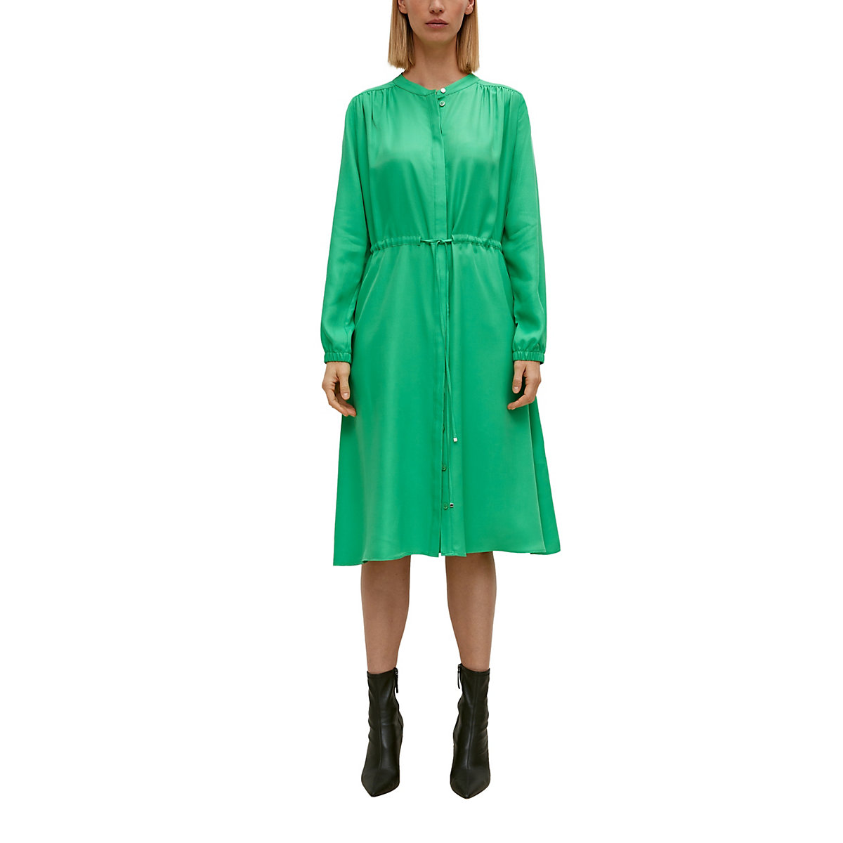 comma Blusenkleid Jerseykleider grün