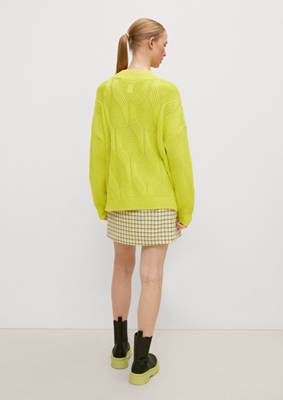 comma casual identity Strickpullover in Oversize Pullover gelb SE9740