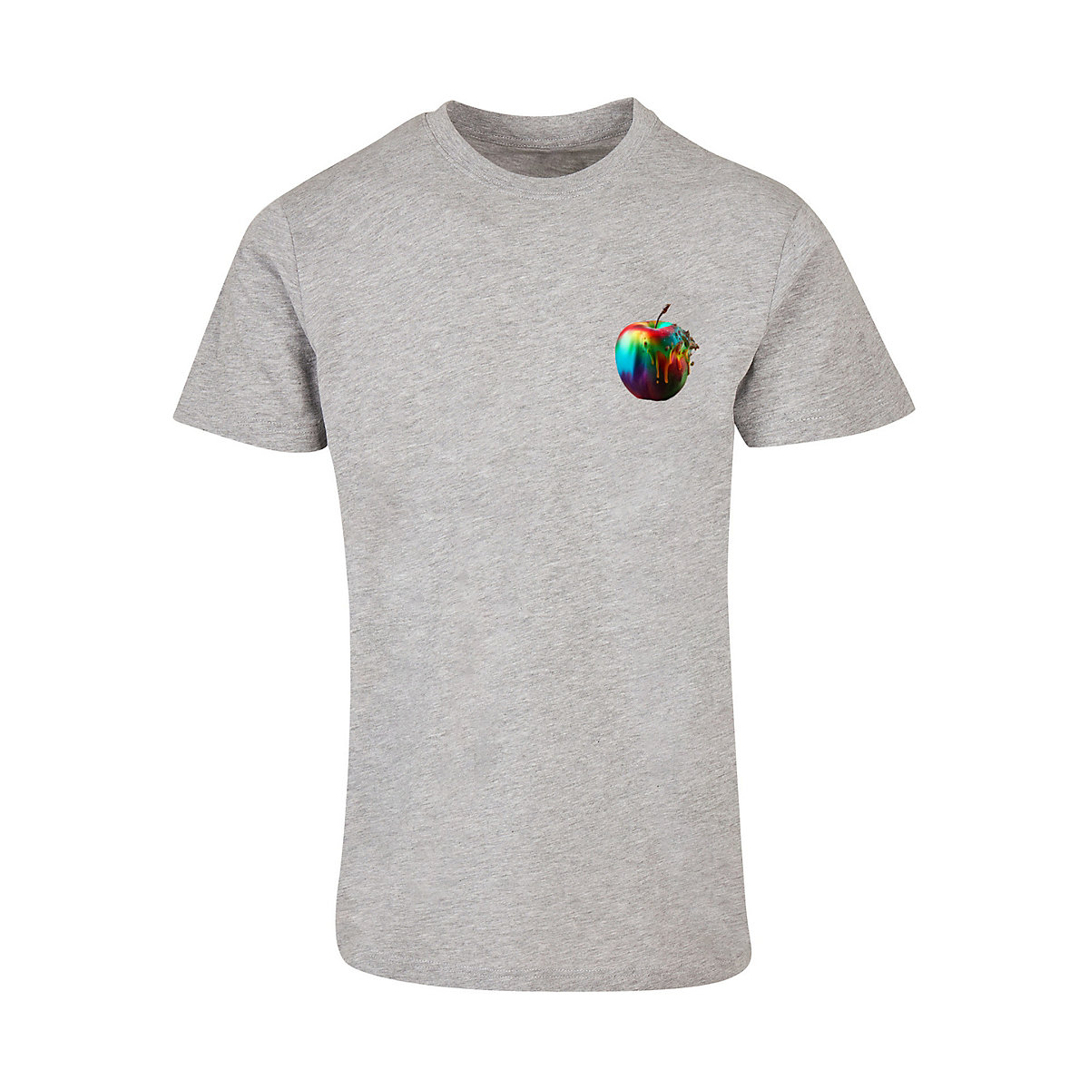 F4NT4STIC Colorfood Collection Rainbow Apple T-Shirts grau