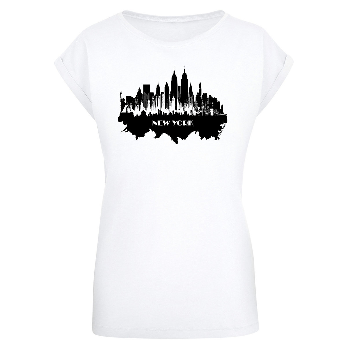 F4NT4STIC Cities Collection New York skyline T-Shirts weiß