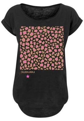 F4NT4STIC Leo Pink T-Shirts schwarz