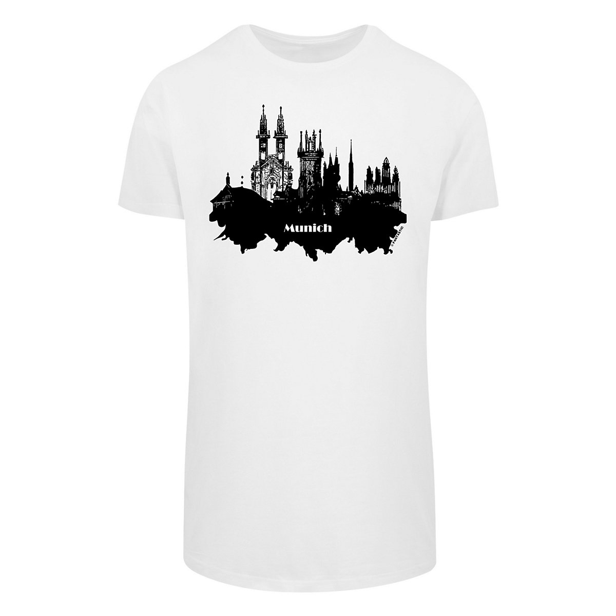 F4NT4STIC Cities Collection Munich skyline T-Shirts weiß F4NT4STIC Cities Collection Munich skyline T-Shirts weiß