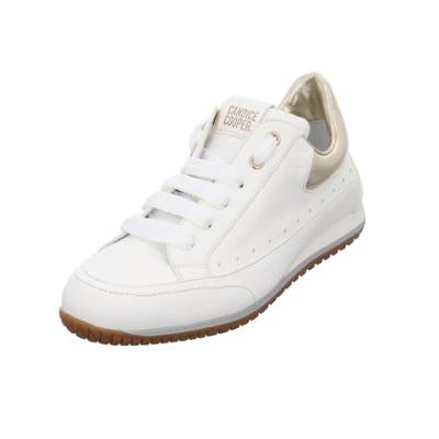 Candice Cooper Damen Schnürhalbschuhe Runlo Panna Schnürschuh Freizeit Sport Schuhe Glattleder uni Schnürschuhe weiß