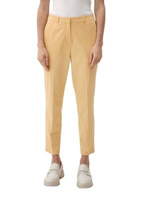 s.Oliver BLACK LABEL Chinohose in Ankle-Länge Stoffhosen gelb