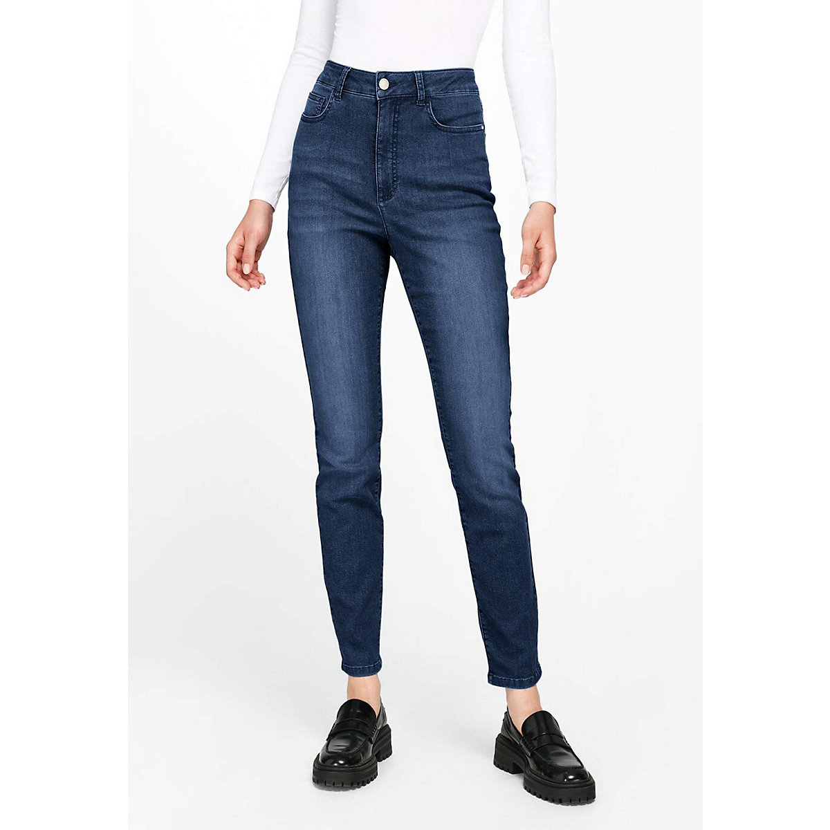 UTA RAASCH 5-Pocket Jeans Cotton Jeanshosen dunkelblau
