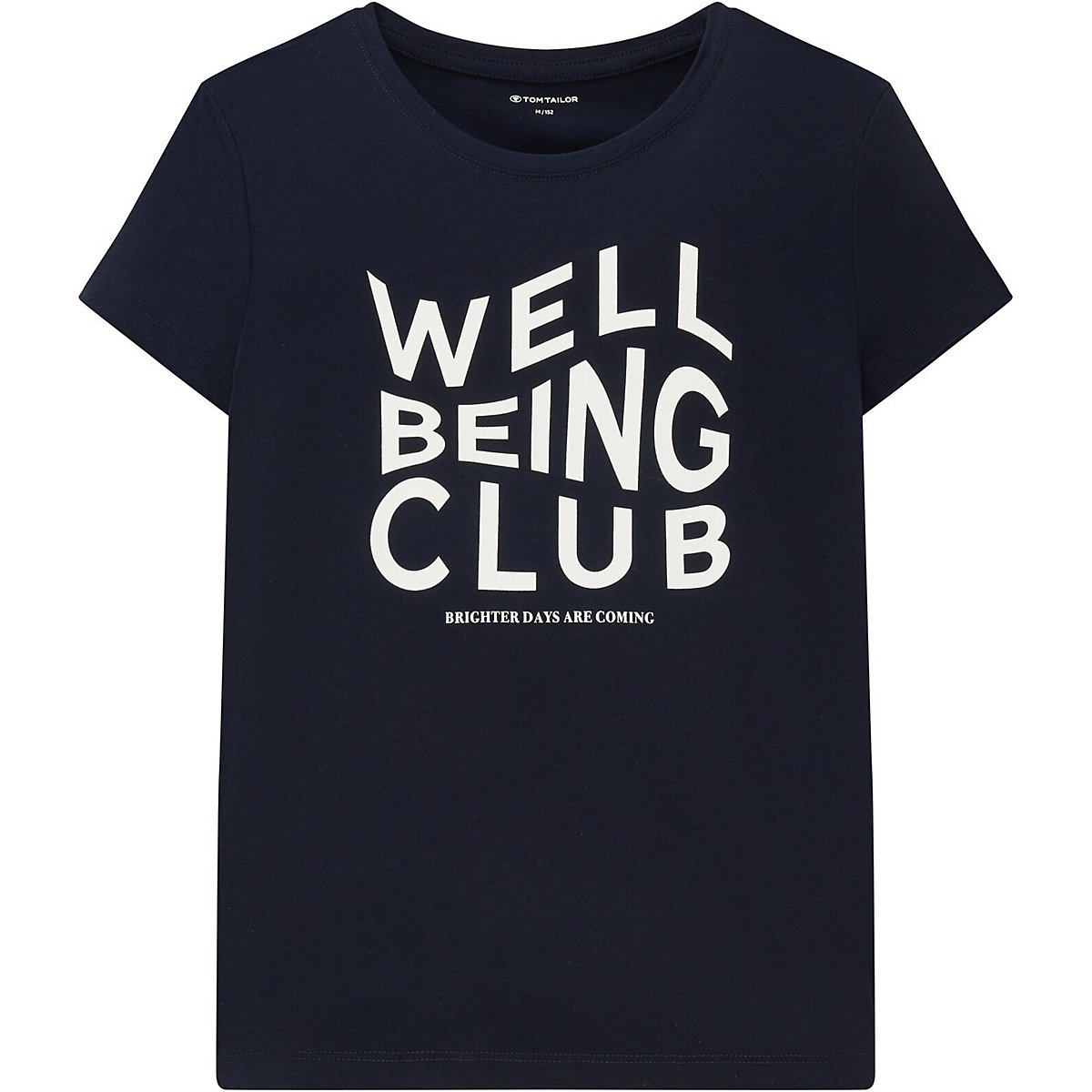 TOM TAILOR T-Shirt T-Shirt mit Textprint T-Shirts blau TOM TAILOR T-Shirt T-Shirt mit Textprint T-Shirts blau