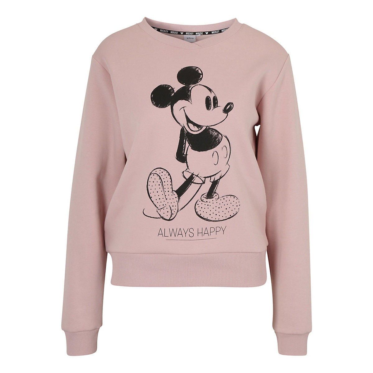COURSE Sweatshirt Mickey Mouse Always Happy Sweatshirts rosa