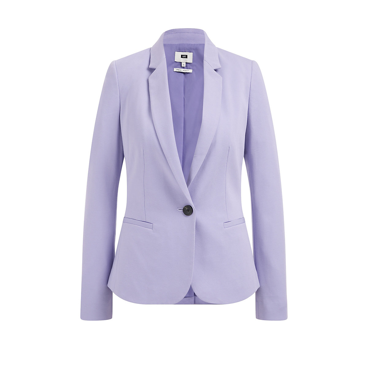 WE Fashion Dames getailleerde jersey stretch blazer Blazer violett
