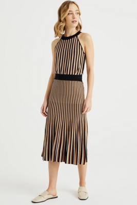 WE Fashion Damenrock mit Muster Röcke schwarz