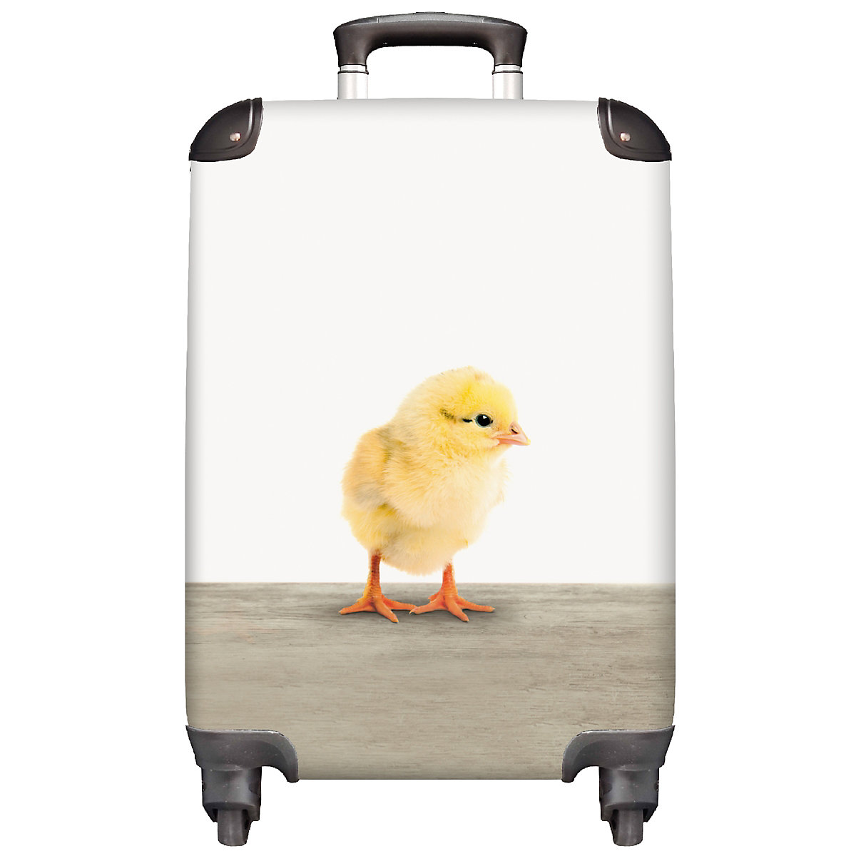 NoBoringSuitcases Kinderkoffer Trolley Reisekoffer handgepäck Kleines Huhn gelb Kinder mehrfarbig Modell 1