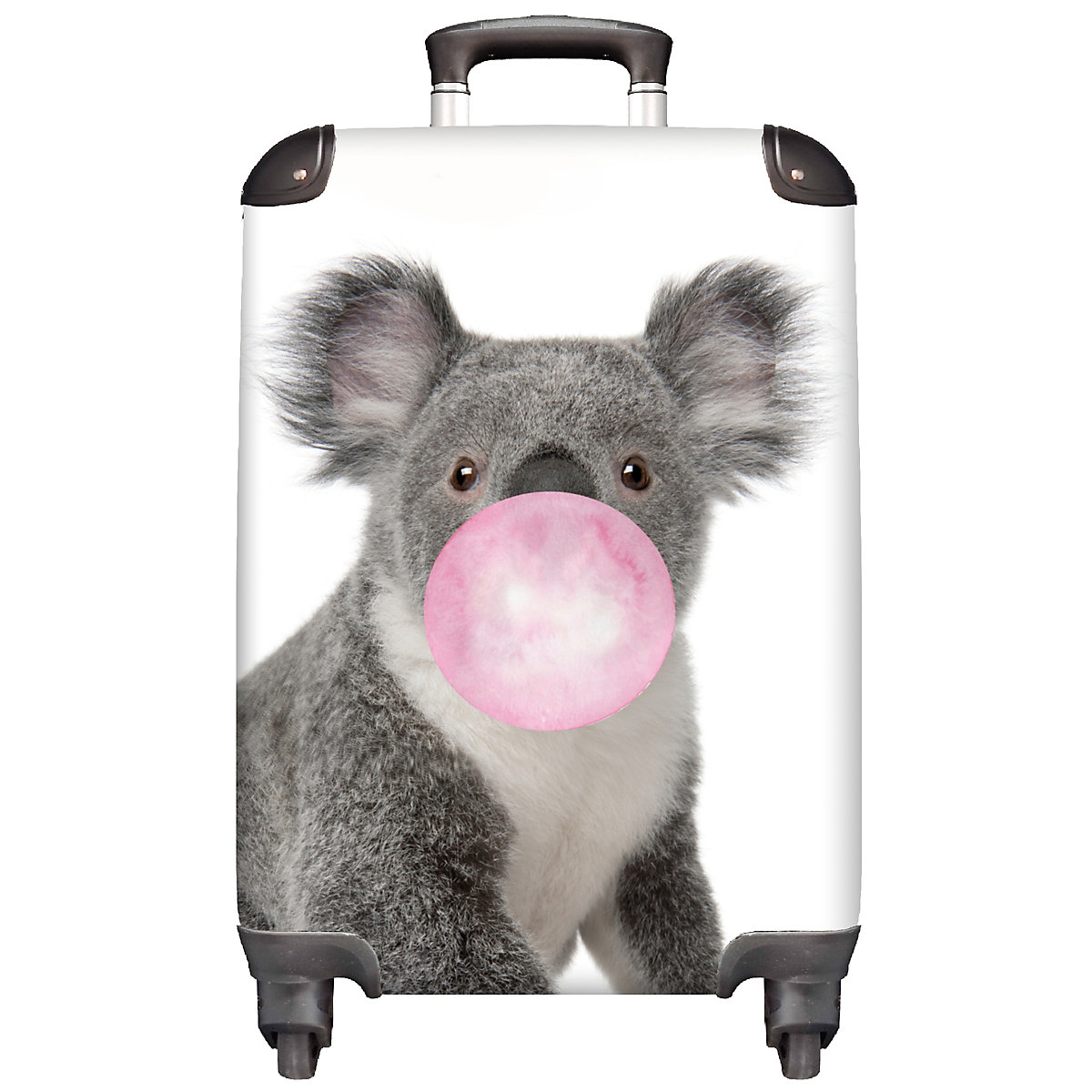 NoBoringSuitcases Kinderkoffer Trolley Reisekoffer handgepäck Koala Kaugummi Grau mehrfarbig Modell 1 NoBoringSuitcases Kinderkoffer Trolley Reisekoffer handgepäck Koala Kaugummi Grau mehrfarbig Modell 1