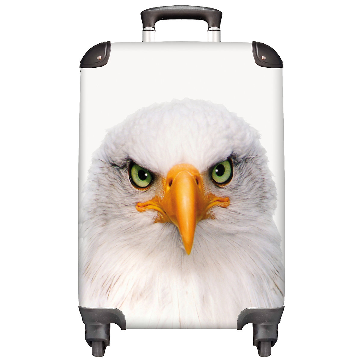 NoBoringSuitcases Kinderkoffer Trolley handgepäck Adler Vogel Nahaufnahme Raubvogel mehrfarbig Modell 1
