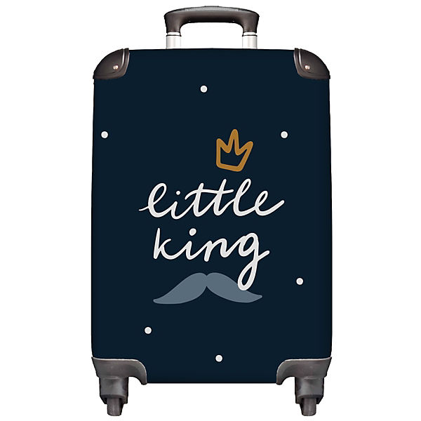 Kinderkoffer - Trolley - handgepäck - Zitat - Kleiner König - Baby - Krone