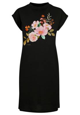 F4NT4STIC Blumen Muster bunt Kleider schwarz