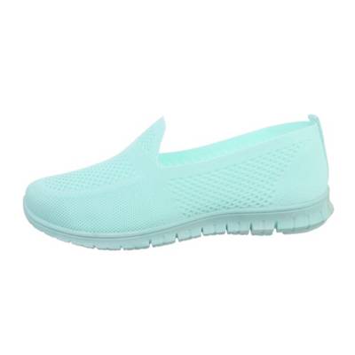 Ital-Design Slipper Flach türkis
