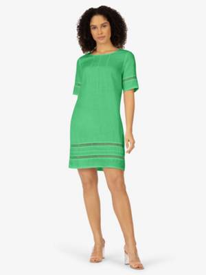 Mint & Mia Sommerkleid aus Leinen grün
