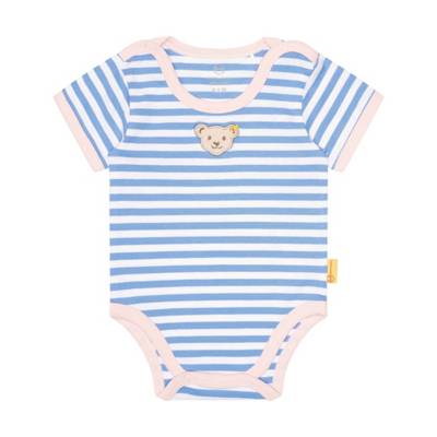 Steiff Body kurzarm Baby Wellness Bodys blau