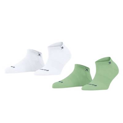 Burlington Damen Sneaker Everyday 2er Pack Mesh Struktur Onesize 36-41 Sneakersocken grün