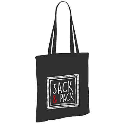 Tacheles Stoffbeutel – Sack & Pack Jutebeutel Tragetasche Baumwolltasche Ironie Sarkasmus 38 x 41 cm Einkaufstaschen