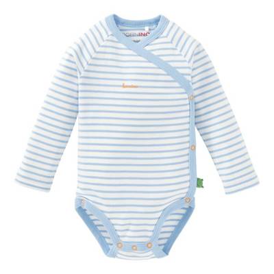 BORNINO 2er-Pack Wickelbodys langarm blau