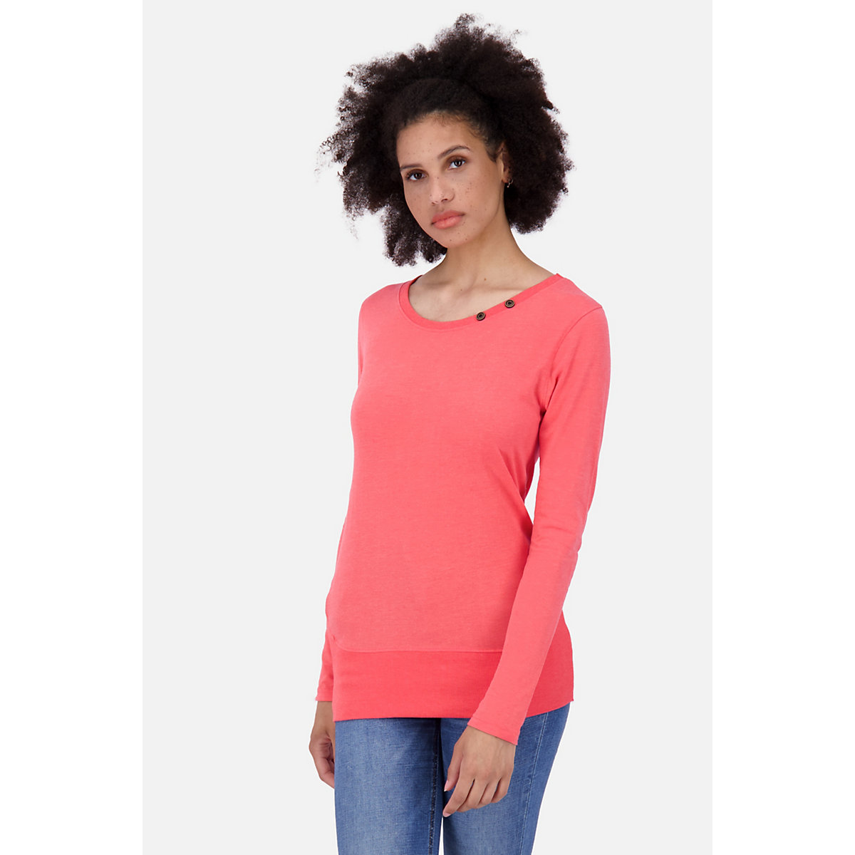 ALIFE AND KICKIN® ConnyAK A Longsleeve Langarmshirt Shirt Langarmshirts pink