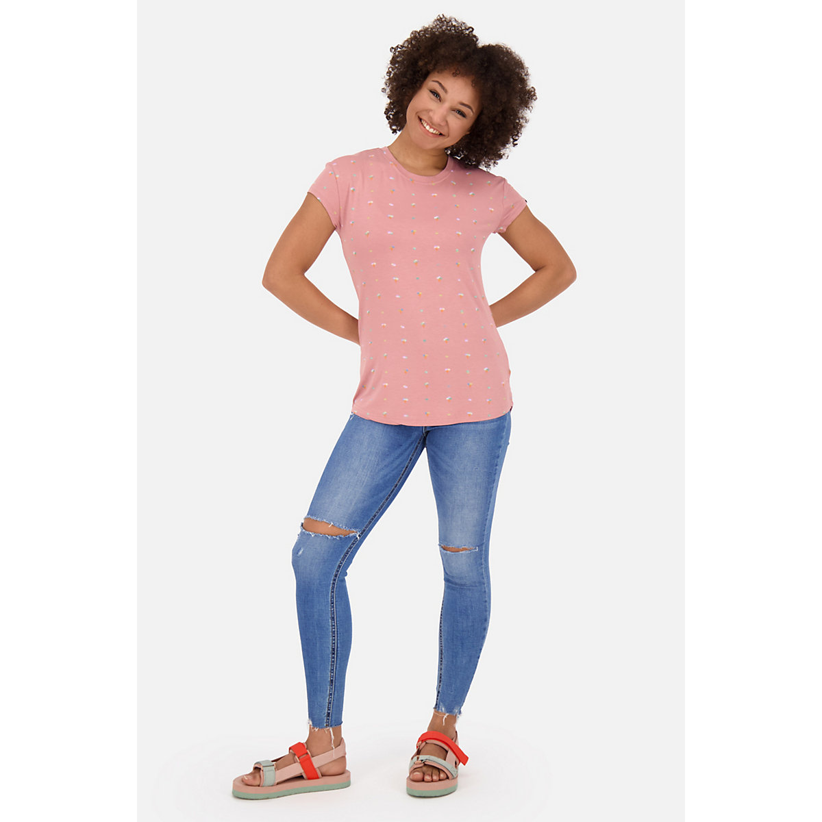 ALIFE AND KICKIN® MimmyAK B Shirt Kurzarmshirt Shirt T-Shirts rosa