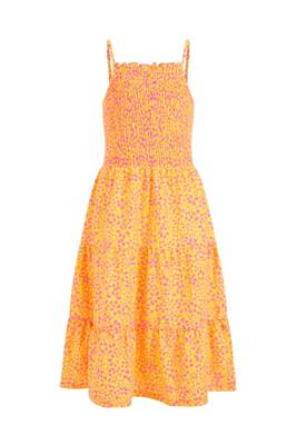 WE Fashion Mädchenkleid mit Muster Kleider für Mädchen gelb