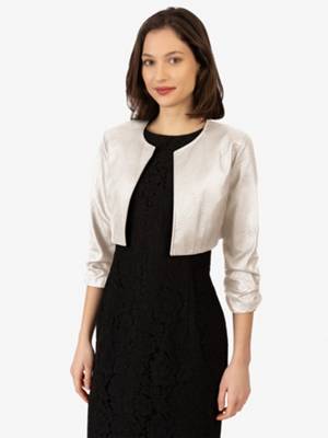 APART Kunstleder-Bolero creme
