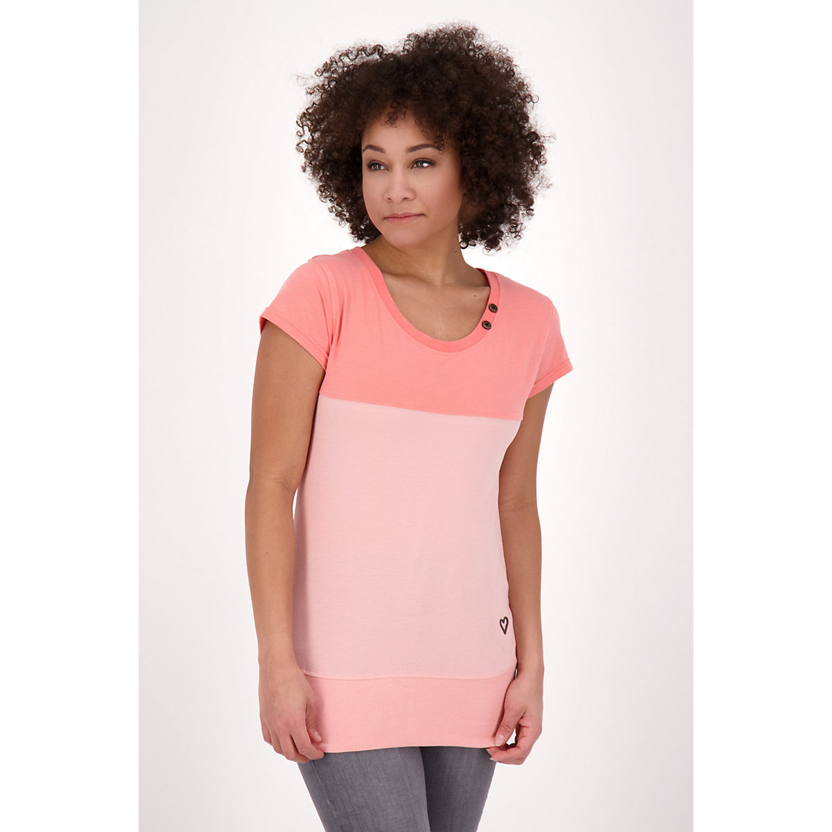 ALIFE AND KICKIN® CoraAK A Shirt Kurzarmshirt Shirt T-Shirts pink