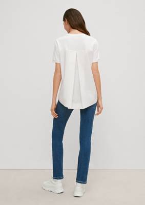 comma casual identity T-Shirt für Mädchen weiß OR7457