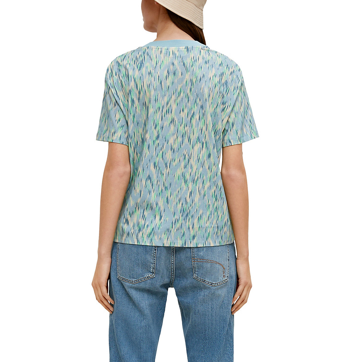 comma casual identity T-Shirt mit Allover-Print T-Shirts mehrfarbig