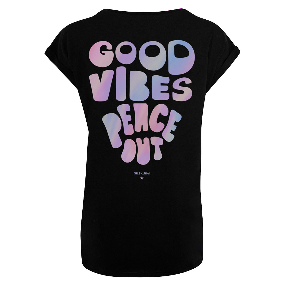 F4NT4STIC Good Vibes Peace Out T-Shirts schwarz