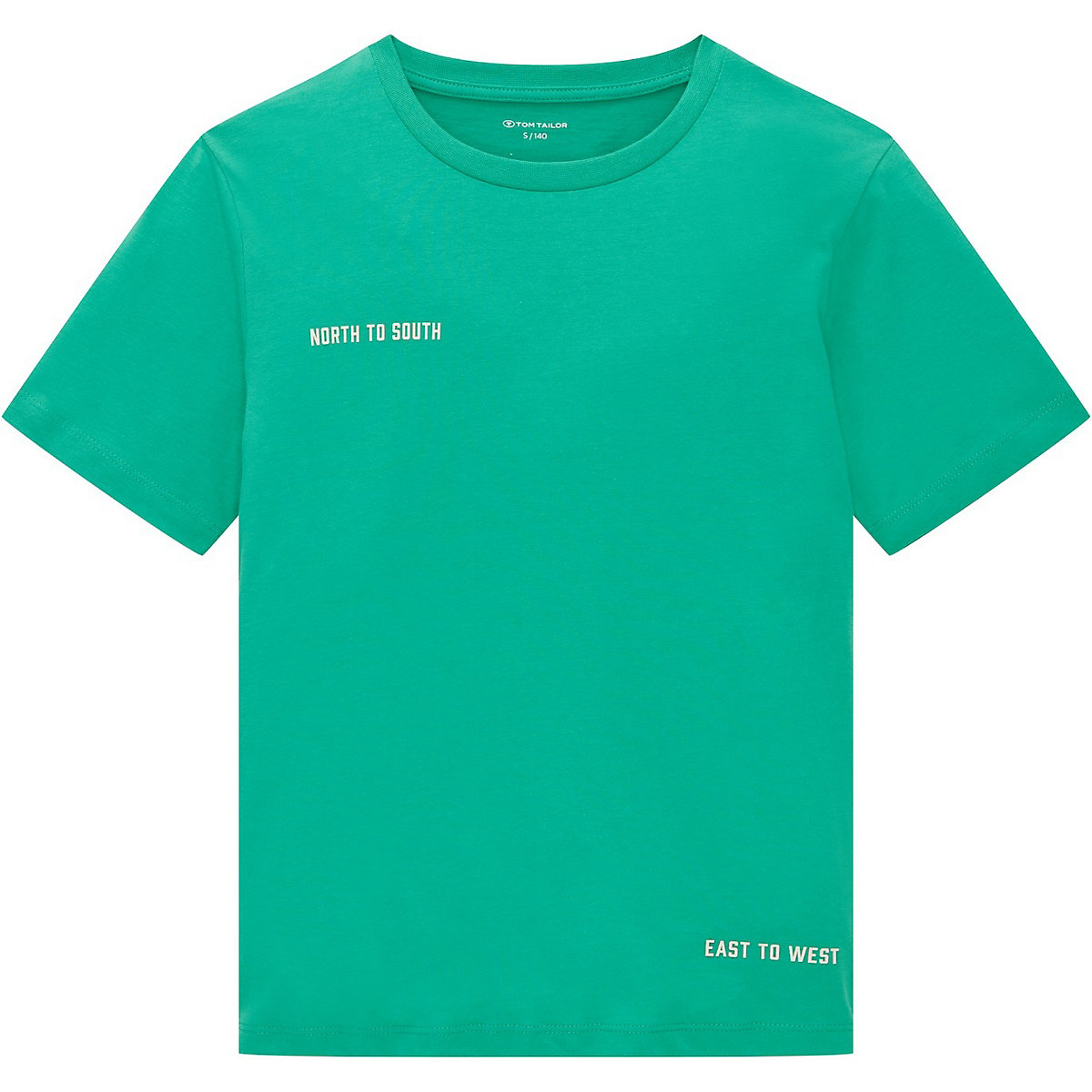 TOM TAILOR T-Shirt T-Shirt mit Textprint T-Shirts hellgrün